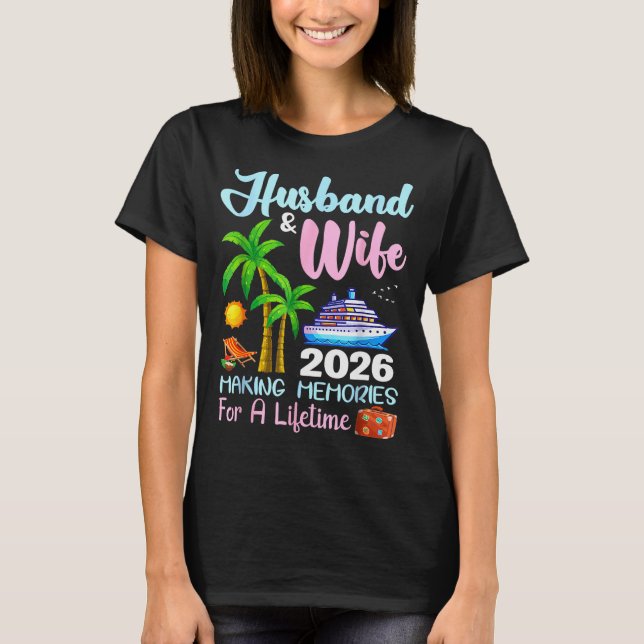 Camiseta Husband &amp; Wife 2026 Making Memories For A Life (Anverso)