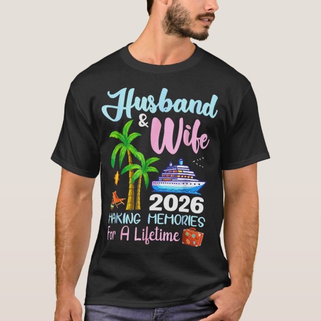 Camiseta Husband &amp; Wife 2026 Making Memories For A Life (Anverso)