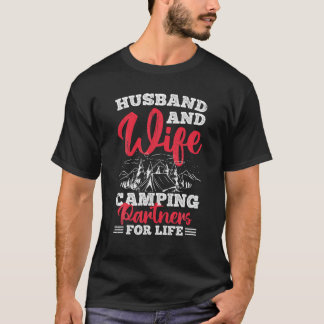Camiseta Husband And Wife Camping Partners For Life
