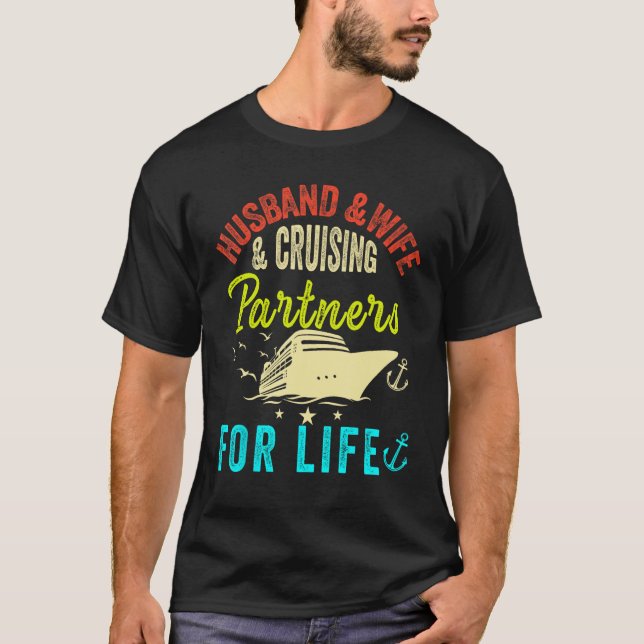 Camiseta Husband and Wife Cruise Partners for life 2023 Cru (Anverso)