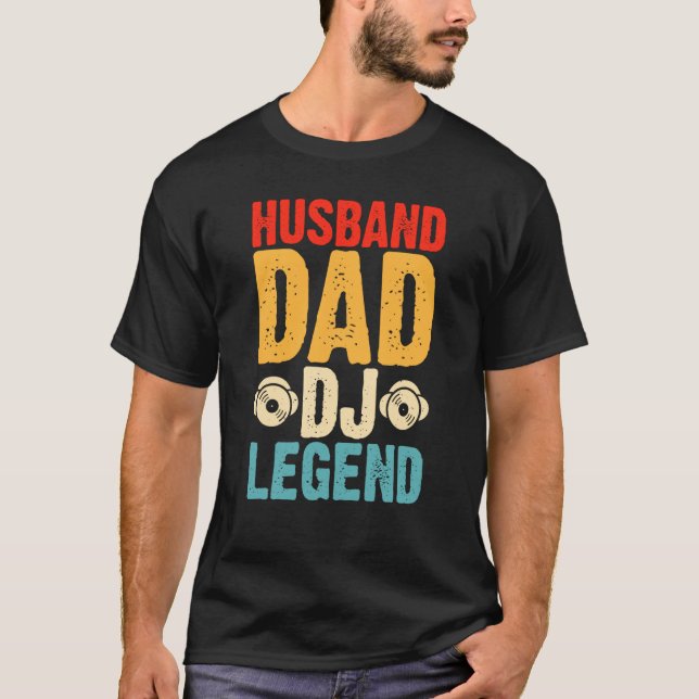 Camiseta Husband Dad DJ Legend (Anverso)