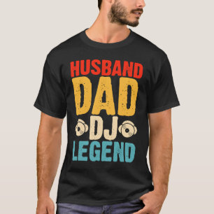 Camiseta Husband Dad DJ Legend