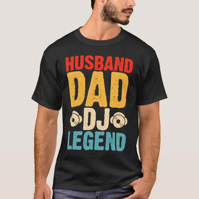 Camiseta Husband Dad DJ Legend (Anverso)
