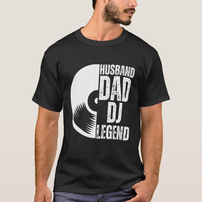 Camiseta Husband Dad DJ Legend 1 (Anverso)