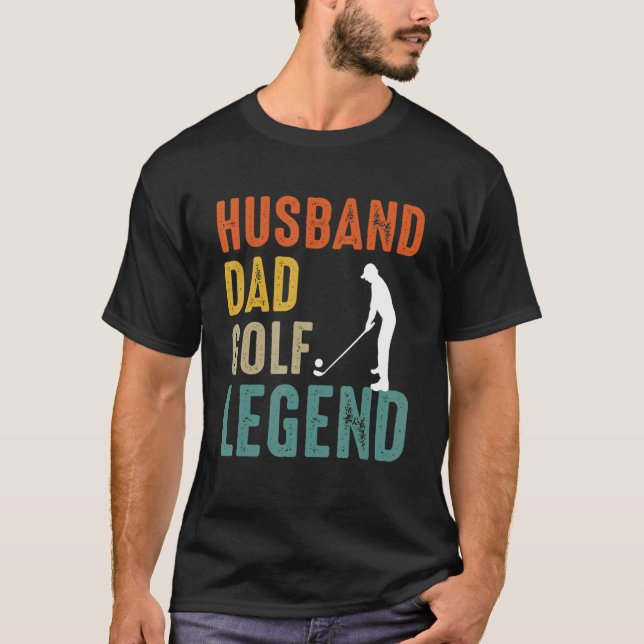 Camiseta Husband Dad Golf Legend (Anverso)