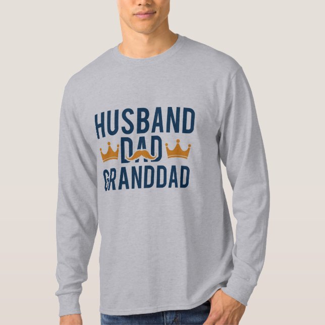 Camiseta Husband DAD Granddad (Anverso)