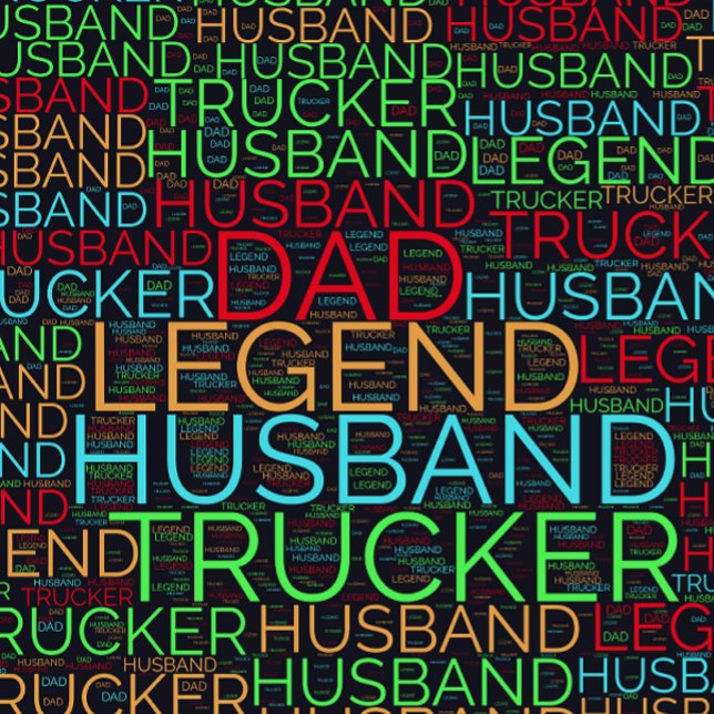 Camiseta Husband Dad Trucker Legend (Subido por el creador)