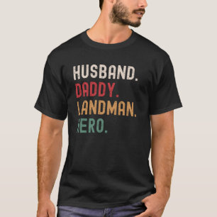 Camiseta Husband Daddy Landman Hero