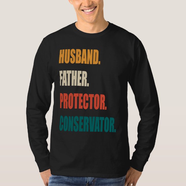 Camiseta Husband Father Protector Conservator (Anverso)