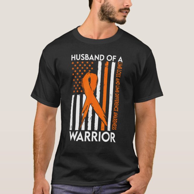 Camiseta Husband Of A Warrior Limb Loss and Limb Difference (Anverso)