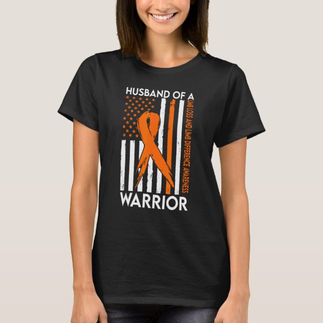 Camiseta Husband Of A Warrior Limb Loss and Limb Difference (Anverso)