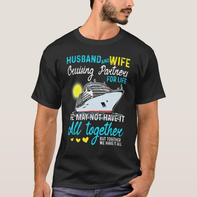 Camiseta Husband Wife Cruising Anniversary Trip 2023 Honeym (Anverso)