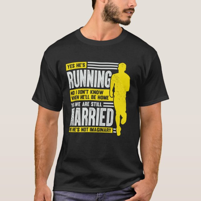 Camiseta Husband Wife Marathon Running for a Runner s Wife (Anverso)
