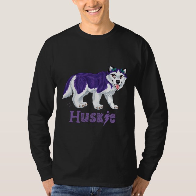Camiseta ¡Huskie Pup! Ajustada. (Anverso)