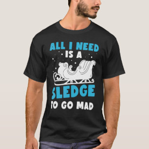 Camiseta Huskies Dog Sled Rider Sledding Mushing 2