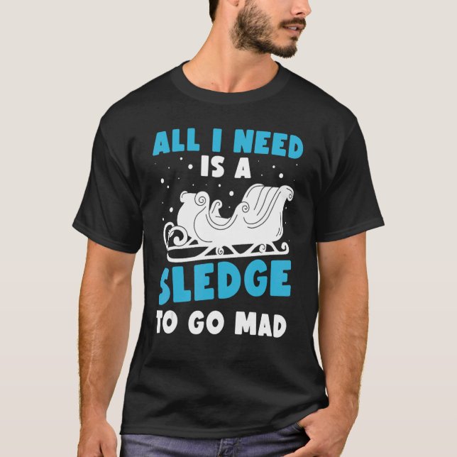 Camiseta Huskies Dog Sled Rider Sledding Mushing 2 (Anverso)