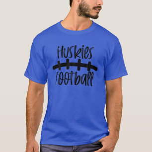 Camiseta Huskies Football School Spirit Team Mascot Game Ni