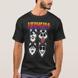 Camiseta Huskiss Dogs graciosos Puppy Rock Rockin Regalo pa