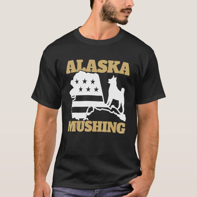 Camiseta Husky Alaska Mushing (Anverso)