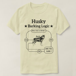 Camiseta Husky Barking Logic Graciosa Perro Siberiano Sarcá