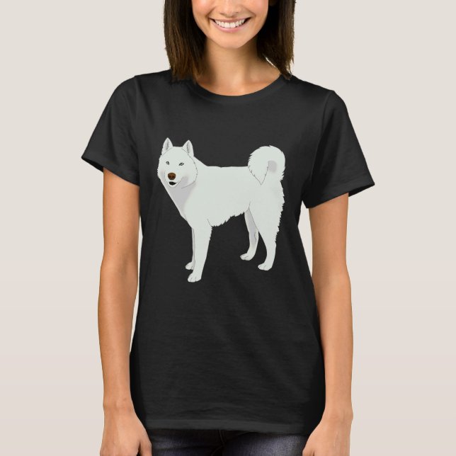 Camiseta Husky blanco 35 (Anverso)