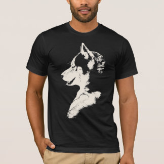 Camiseta Husky Camiseta de Arte Husky / Lobo Camis