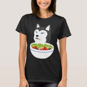 Camiseta Husky Cat Meme Divertido Perro