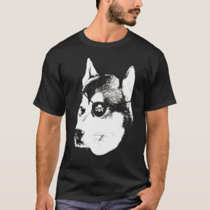 Camiseta Husky Con Cráneo De Parche De Ojo