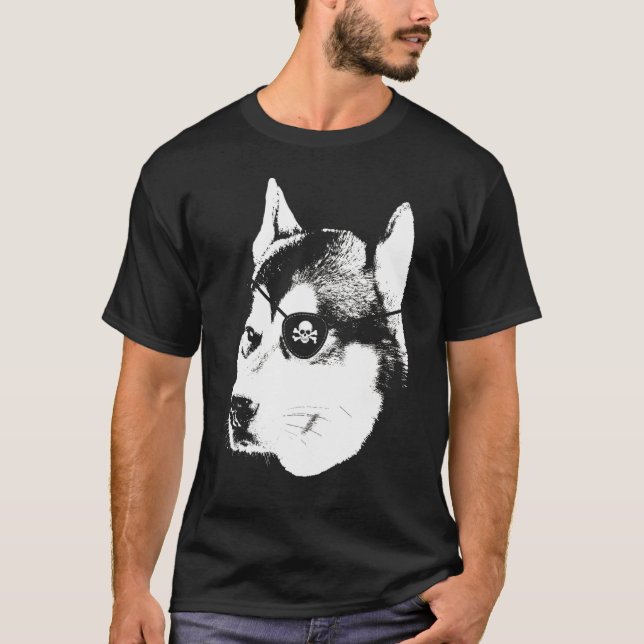 Camiseta Husky Con Cráneo De Parche De Ojo (Anverso)