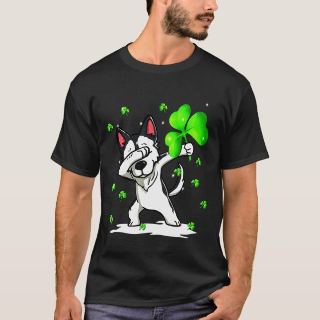 Camiseta Husky Dabbing (Anverso)