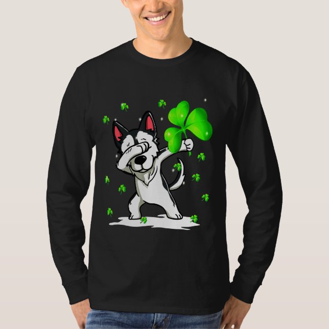 Camiseta Husky Dabbing (Anverso)