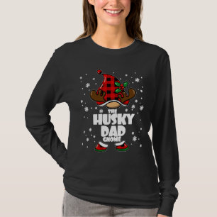 Camiseta Husky Dad Gnome Navidades Husky Papa