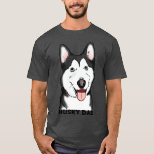 Camiseta Husky Dad Smiling Husky
