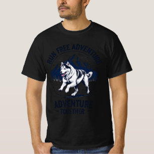 Camiseta Husky de Aventura Correr Libre Juntos