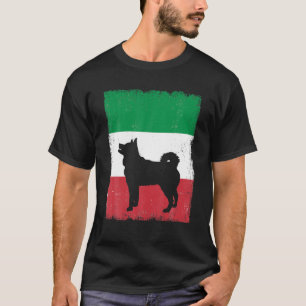 Camiseta Husky Dog Italia Bandera Madre italiana papá