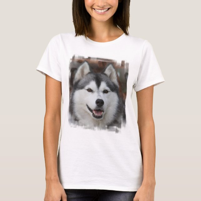 Camiseta Husky Dog Long Sleeve Shirt (Anverso)