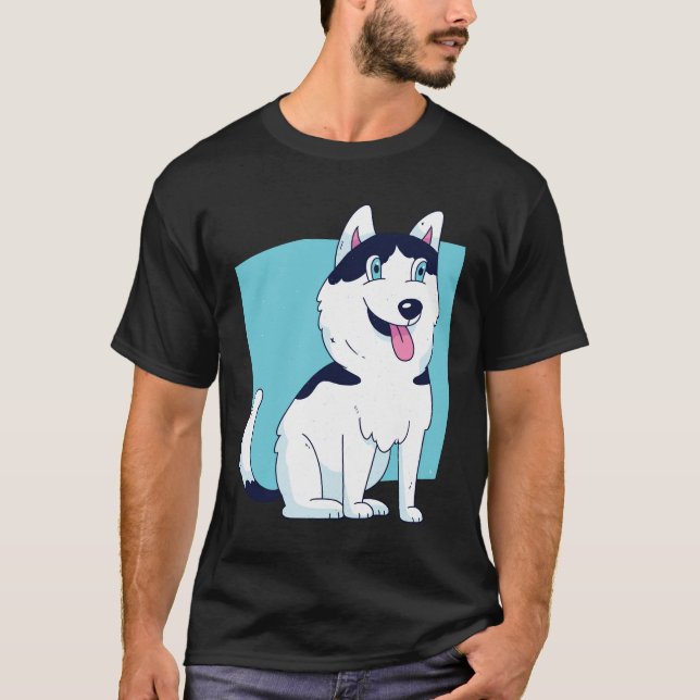Camiseta Husky Dog Puppy (Anverso)