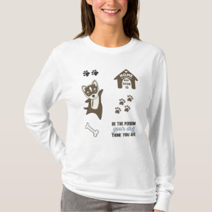 Camiseta Husky Dog Puppy Paws Cuerdo Pegatina Pack