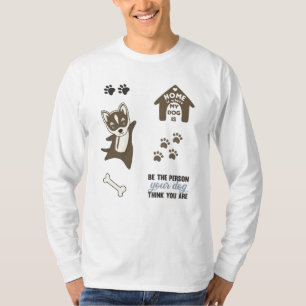 Camiseta Husky Dog Puppy Paws Cuerdo Pegatina Pack