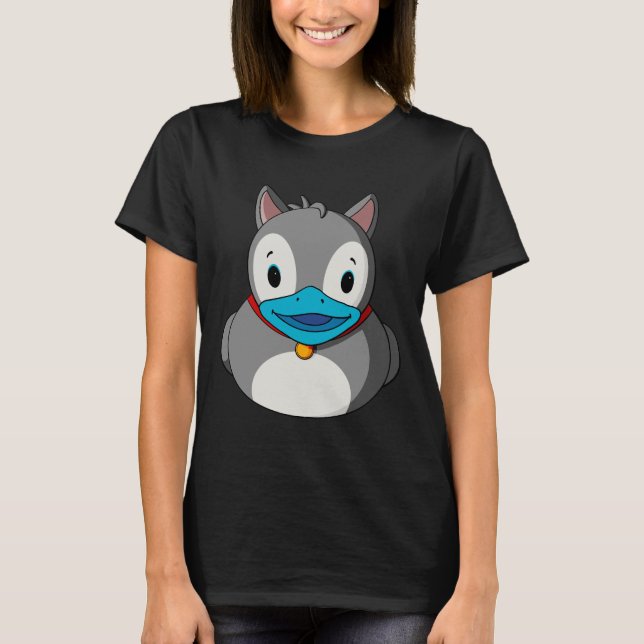 Camiseta Husky Dog Rubber Duck (Anverso)