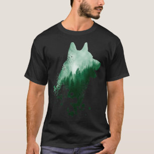 Camiseta Husky Dog Silhouette American Husky Siberian Hus