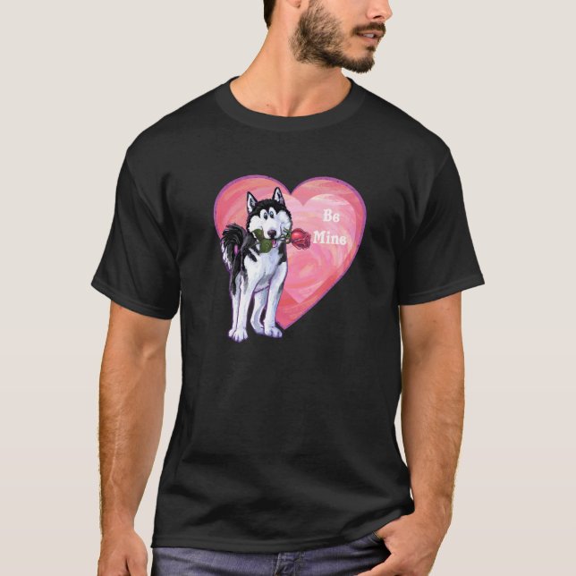 Camiseta Husky El día de San Valentín (Anverso)