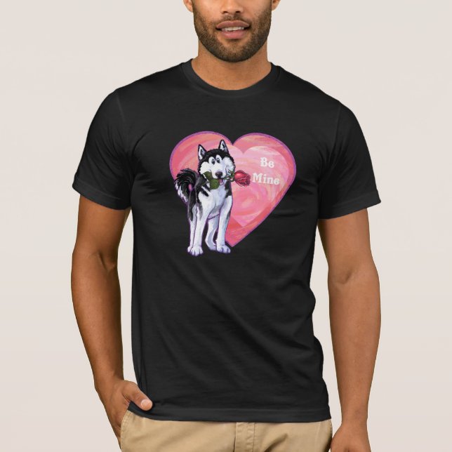 Camiseta Husky El día de San Valentín (Anverso)