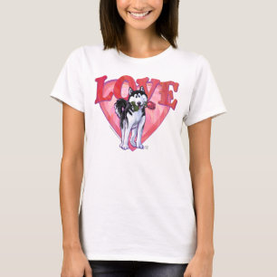 Camiseta Husky El día de San Valentín