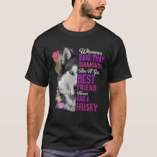 Camiseta Husky Es El Mejor Amigo De La Madre Madre Perro.