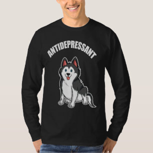 Camiseta Husky Es Mi Husky Siberiano Antidepresivo