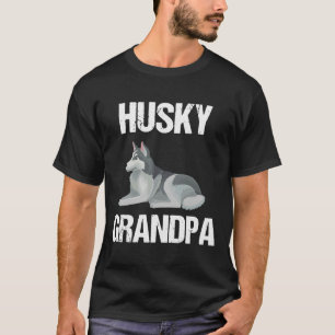Camiseta Husky Grandpa Vector Siberian Husky