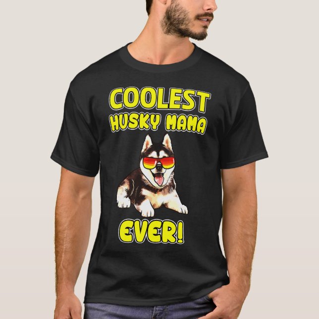 Camiseta Husky Husky Mom (Anverso)