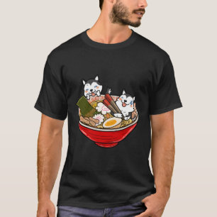 Camiseta Husky japonés Ramen Kawaii regalo de perro gracios