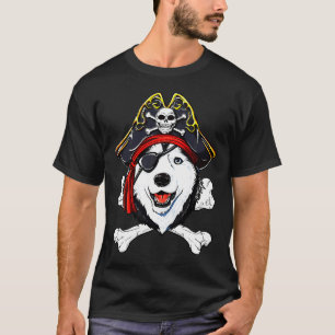 Camiseta Husky Jolly Roger Flag Skull Crossbone